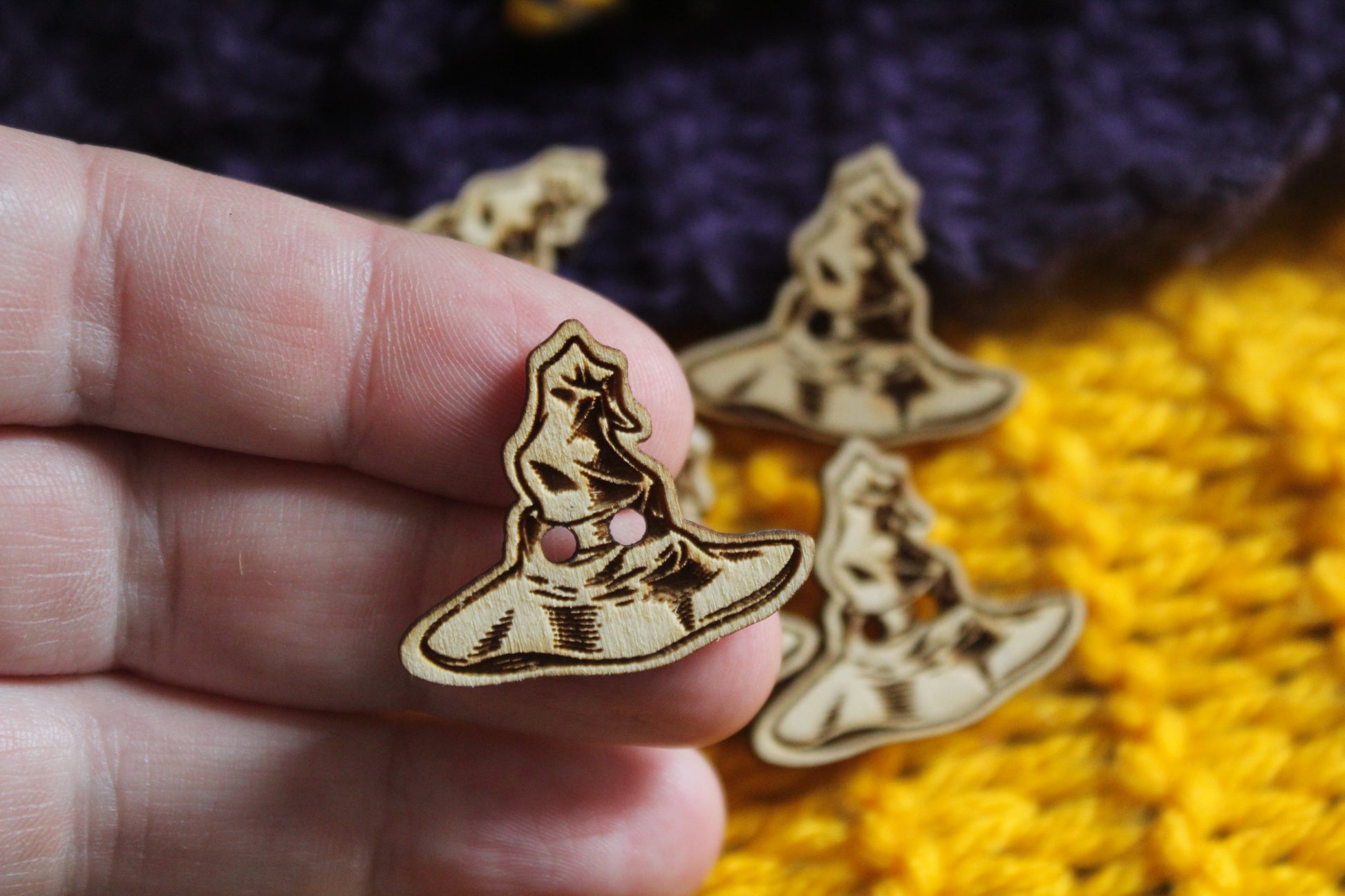Wizard Hat Wooden Buttons image 3