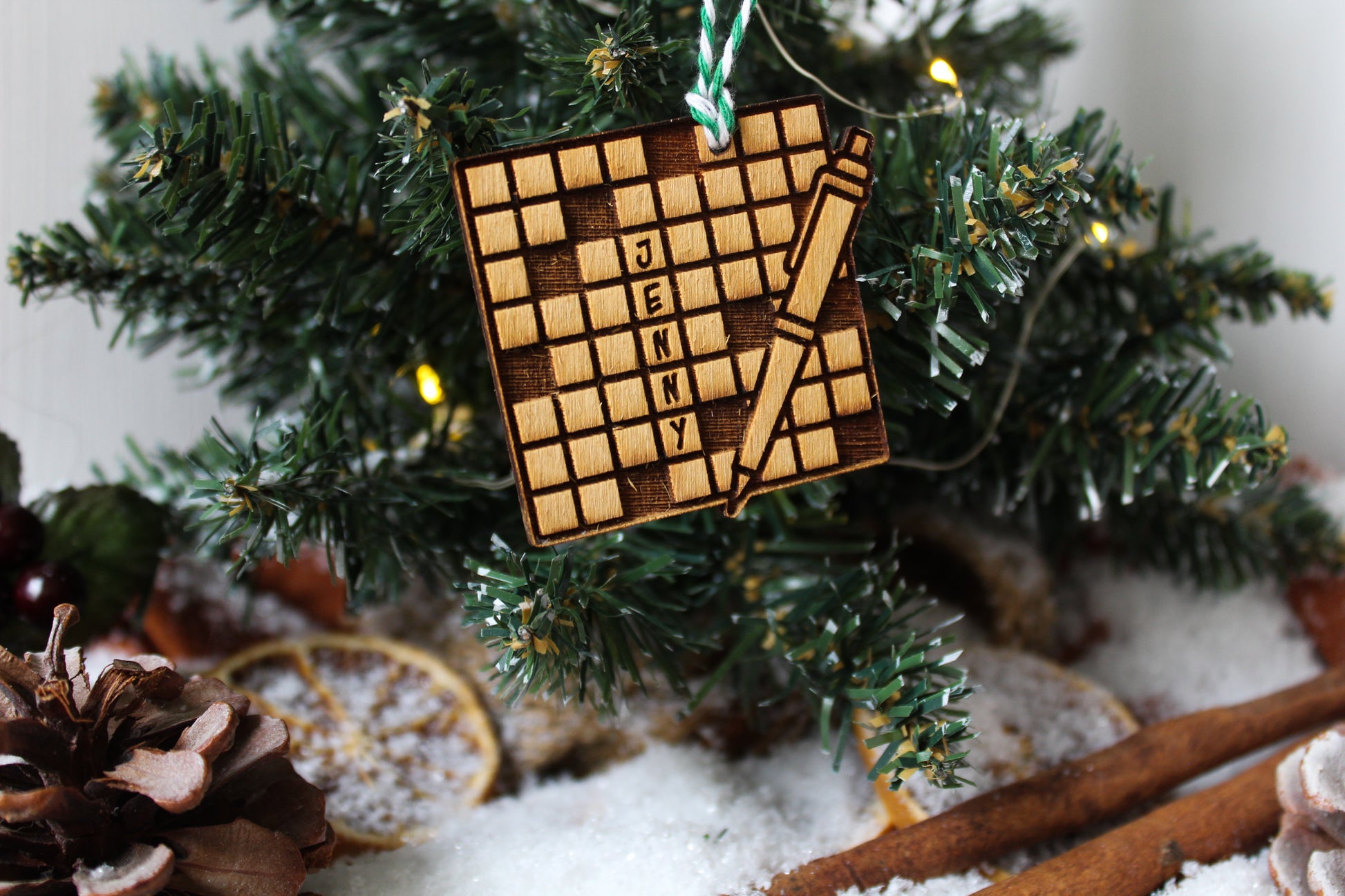 Crossword Puzzle Bauble image 2