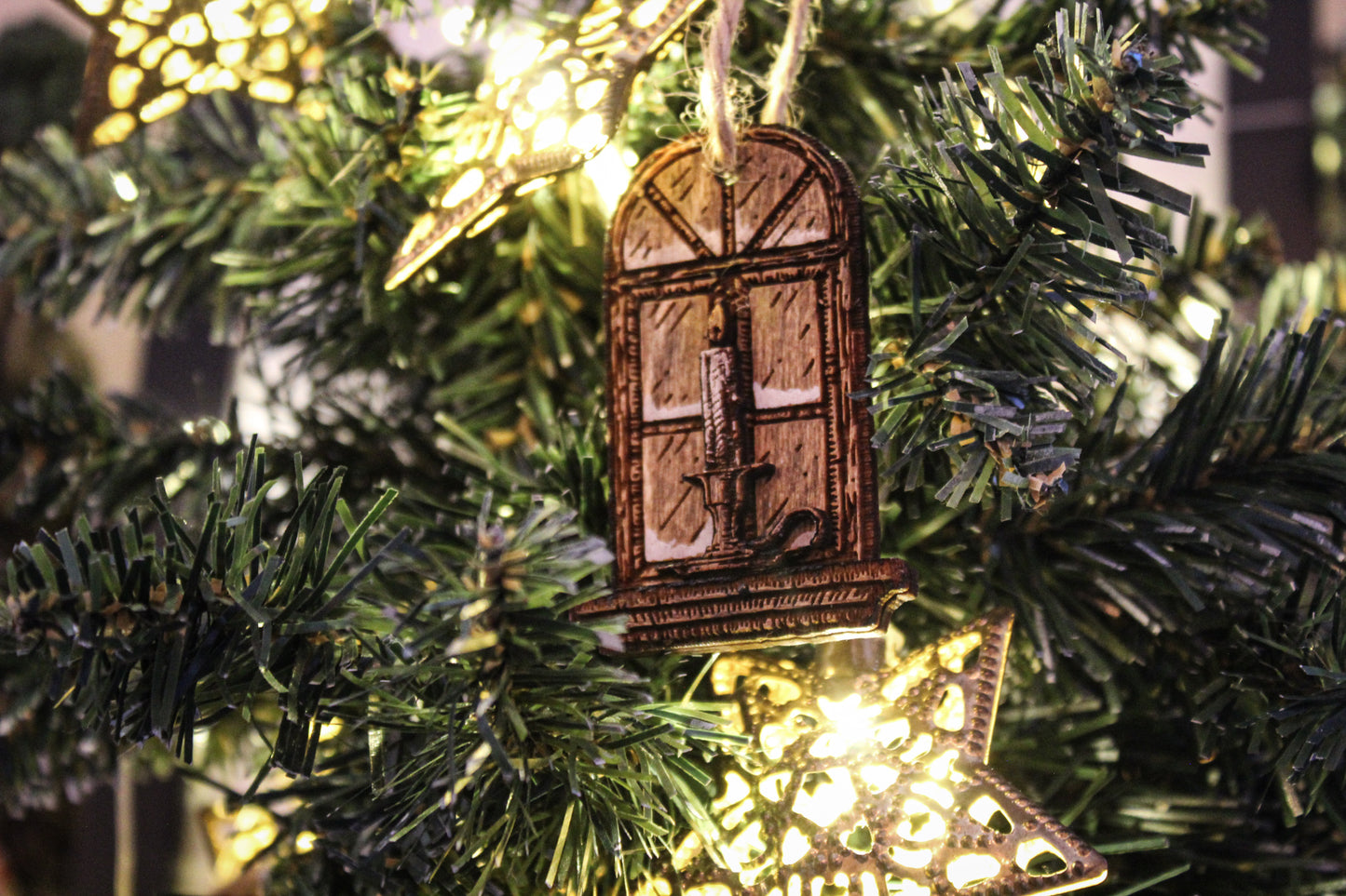 Candle In Window Bauble image 3