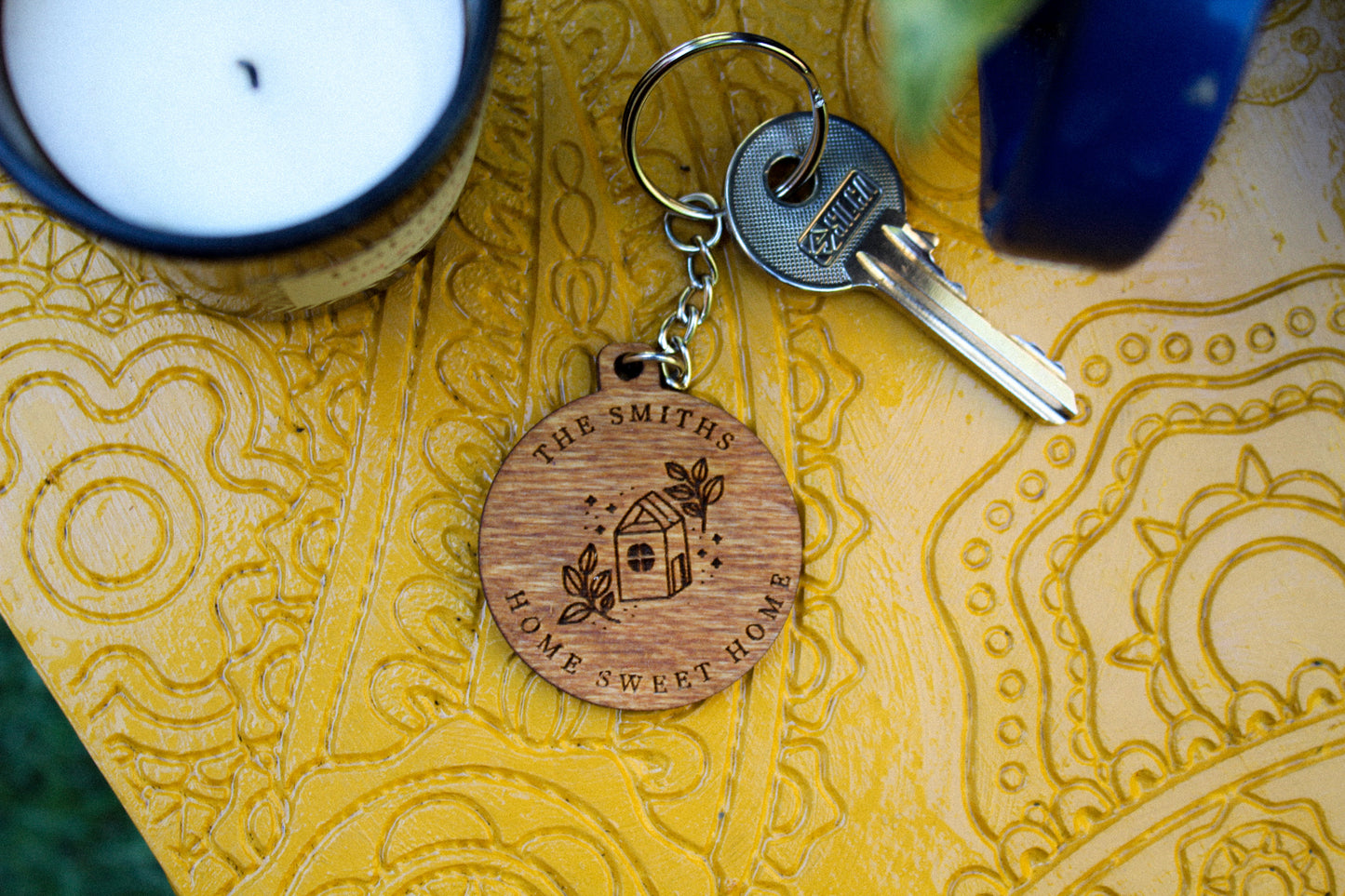Personalised Home Sweet Home Keyring image 3