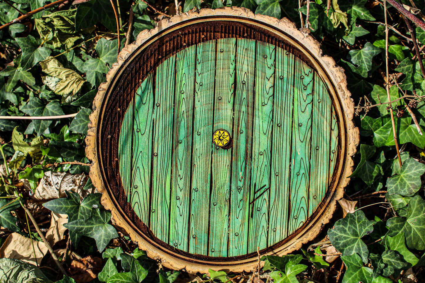 Hobbit Door Log Slice image 0