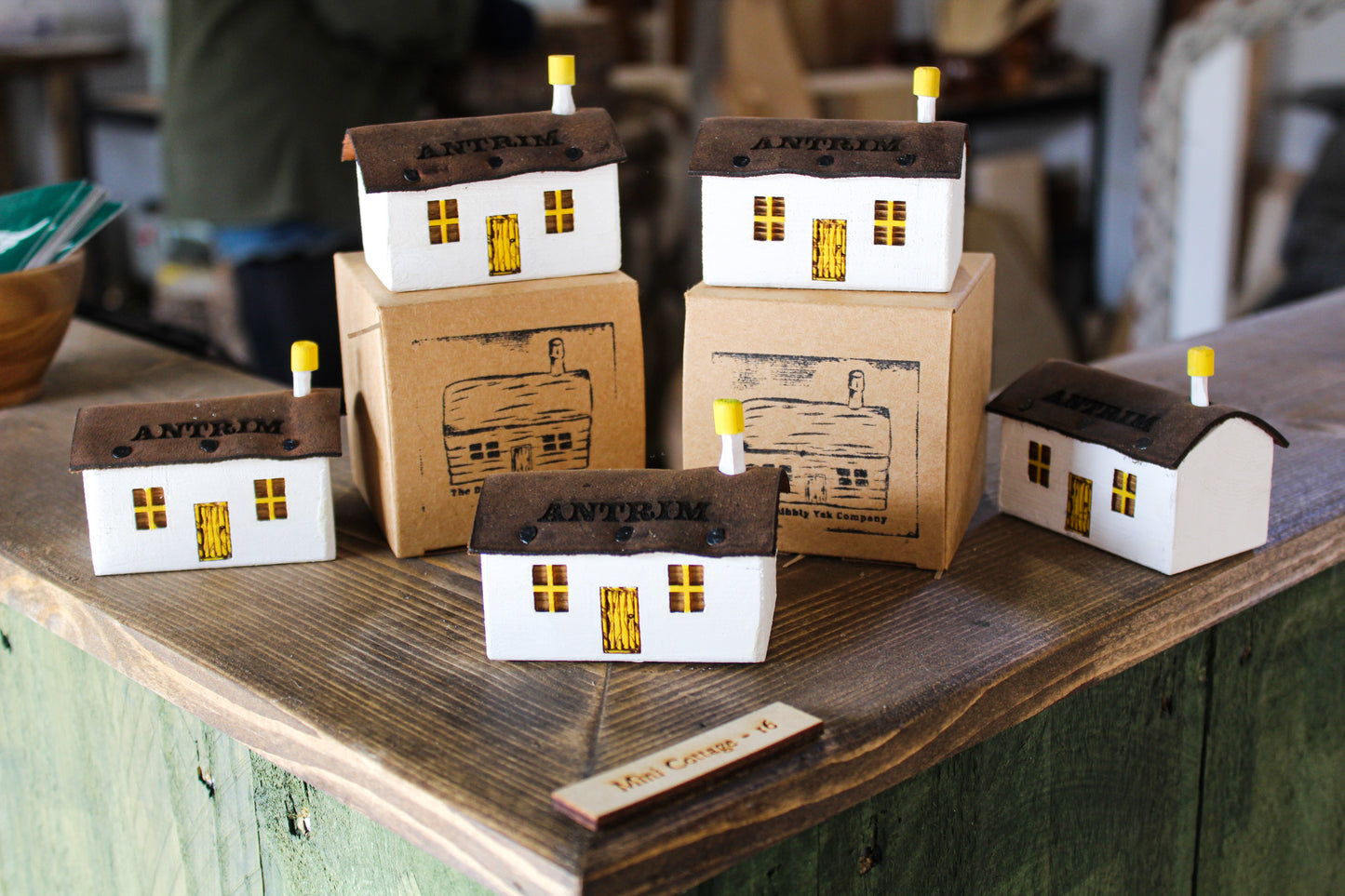 Hand Carved Irish County Cottages