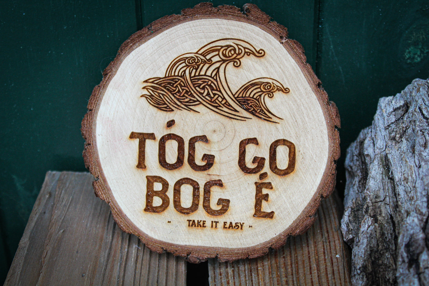 Tóg go bog é (Take It Easy) Log Slice